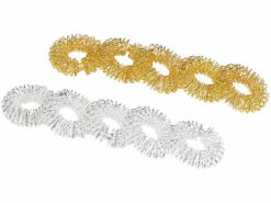 10 bagues D'acupression, Coloris Doré Et Argenté -Maison Produit Magasin 10 bagues d acupression coloris dore et argente ref NX7659 2