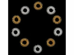 10 bagues D'acupression, Coloris Doré Et Argenté -Maison Produit Magasin 10 bagues d acupression coloris dore et argente ref NX7659 4