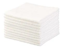 Maison Produit Magasin 36 10 serviettes Démaquillantes En Microfibres - Blanches