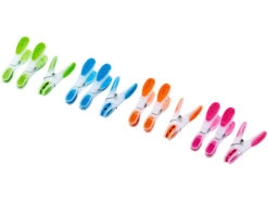 Pearl 100 Pinces à Linge "Soft Grip" - 4 Couleurs -Maison Produit Magasin 100 pinces a linge soft grip 4 couleurs ref NC9274 4