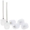 2 Brosses WC En Acier Inoxydable Avec Têtes De Rechange Ø 8,5 Cm - Blanc -Maison Produit Magasin 2 brosses wc en acier inoxydable avec tetes de rechange o 8 5 cm blanc ref NC9613 2