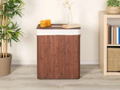 2 Corbeilles à Linge En Bambou De 100 L - Brun Foncé 18 2 Corbeilles à Linge En Bambou De 100 L - Brun Foncé -Maison Produit Magasin 2 corbeilles a linge en bambou de 100 l brun fonce ref NC9661 4