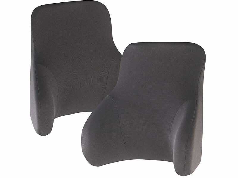 2 Coussins Ergonomiques Dorsaux En Mousse à Mémoire De Forme 4 2 Coussins Ergonomiques Dorsaux En Mousse à Mémoire De Forme – Image 2