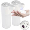 2 Distributeurs De Savon-mousse Sans Fil 500 ml Avec Capteur Infrarouge