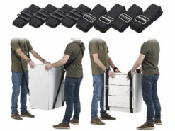 2 Double Sangles De Transport Pour 2 Personnes, Supportent Jusqu'à 360 Kg