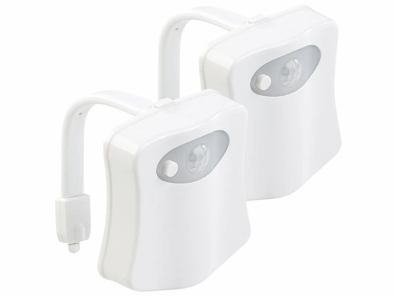 2 Lampes De Toilettes Veilleuses à LED 16 Couleurs Avec Capteur De Mouvement 4 2 Lampes De Toilettes Veilleuses à LED 16 Couleurs Avec Capteur De Mouvement – Image 2