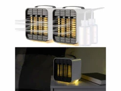 2 Mini Rafraîchisseurs D'air Sans Fil Avec Fonction Veilleuse LW-100