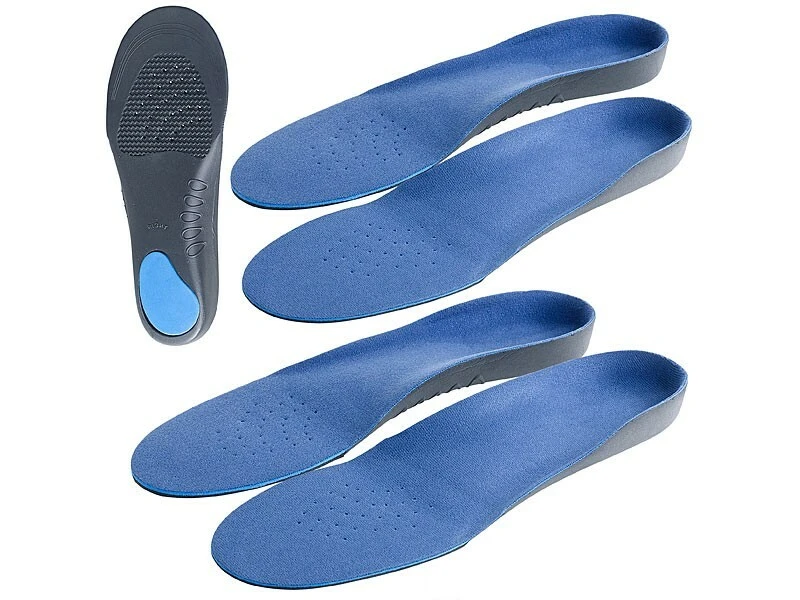 2 Paires De Semelles Confort Avec Amorti Mousse - Pointures 46 à 48 3 2 Paires De Semelles Confort Avec Amorti Mousse - Pointures 46 à 48