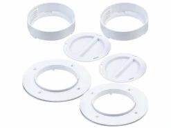 2 Raccords Muraux Universels Pour Tuyau D'évacuation De Climatiseur Ø 15 cm