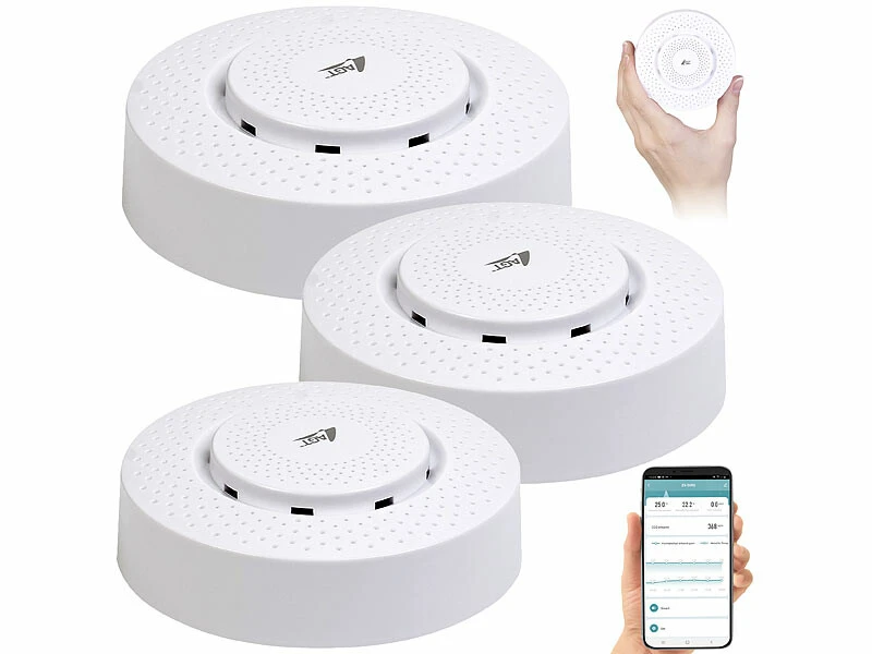 3 Capteurs De Qualité De L'air Connectés Avec Enregistreur De Données 3 3 Capteurs De Qualité De L'air Connectés Avec Enregistreur De Données