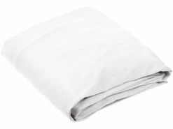 6 Housses Extensibles Pour Tables Et Bancs - Coloris Blanc -Maison Produit Magasin 3 housses extensibles pour table et bancs coloris blanc ref ZX6383 8 2