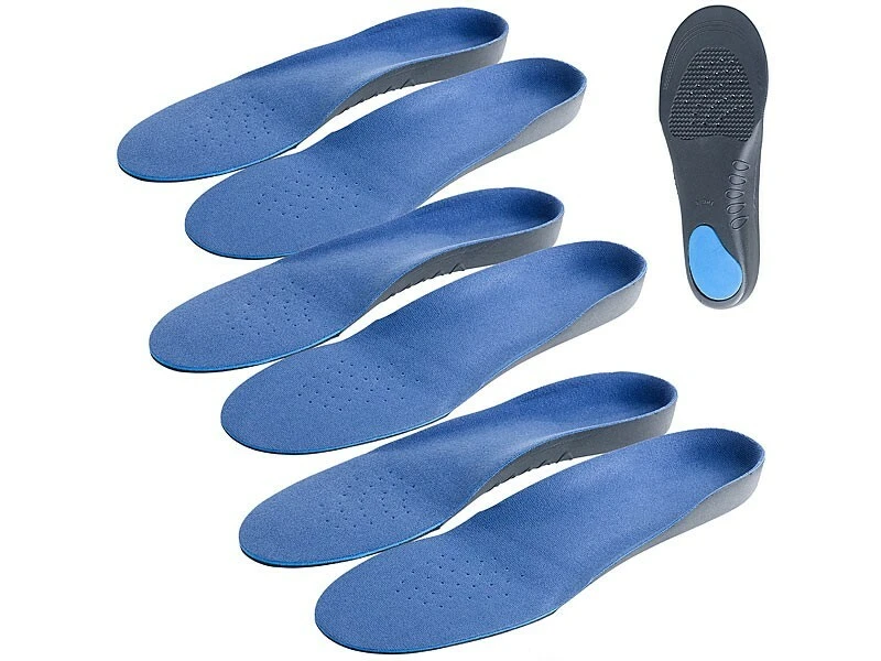 3 Paires De Semelles Confort Avec Amorti Mousse - Pointures 41 à 43 3 3 Paires De Semelles Confort Avec Amorti Mousse - Pointures 41 à 43