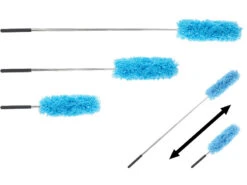3 Plumeaux En Microfibres Avec Manche Télescopique 82 Cm