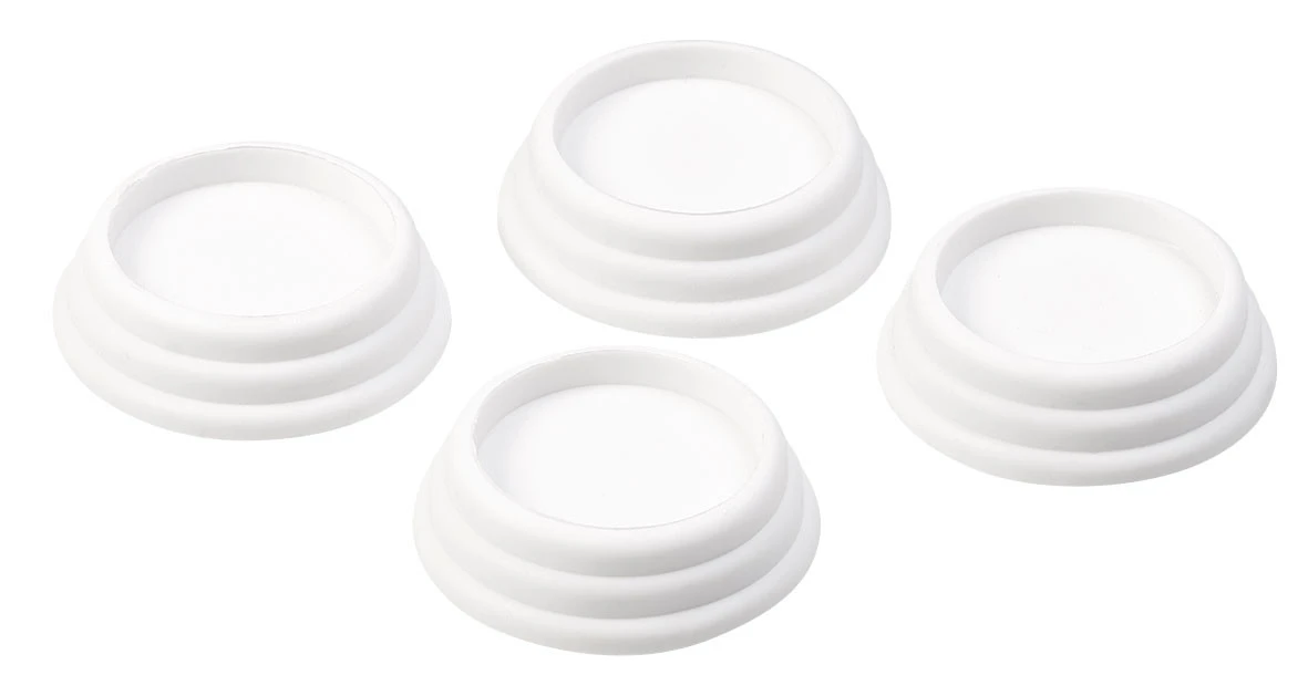 8 Amortisseurs De Vibrations Universels, Coloris Blanc 5 8 Amortisseurs De Vibrations Universels, Coloris Blanc – Image 3