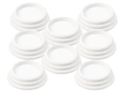 8 Amortisseurs De Vibrations Universels, Coloris Blanc