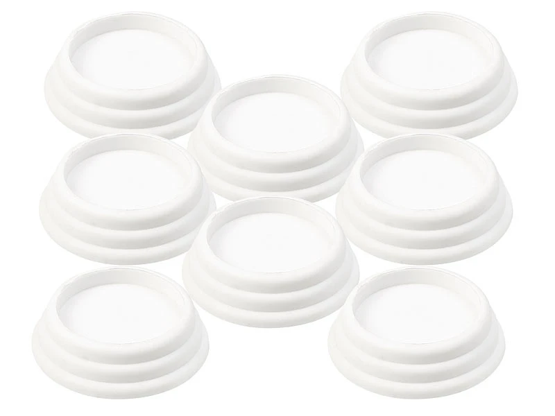 8 Amortisseurs De Vibrations Universels, Coloris Blanc 3 8 Amortisseurs De Vibrations Universels, Coloris Blanc