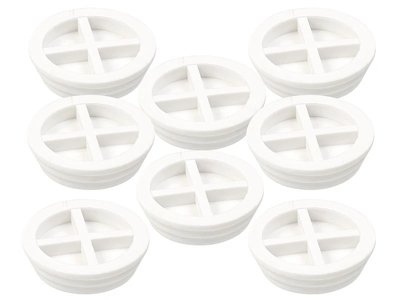 8 Amortisseurs De Vibrations Universels, Coloris Blanc 4 8 Amortisseurs De Vibrations Universels, Coloris Blanc – Image 2