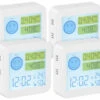 4 Appareils De Mesure COVT/CO2 Avec Horloge Et Thermomètre -Maison Produit Magasin 4 appareils de mesure covt co avec horloge et thermometre ref ZX1978 1