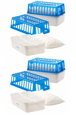 4 Absorbeurs D'humidité à Granulés Pour 50 M² - 2,5 L