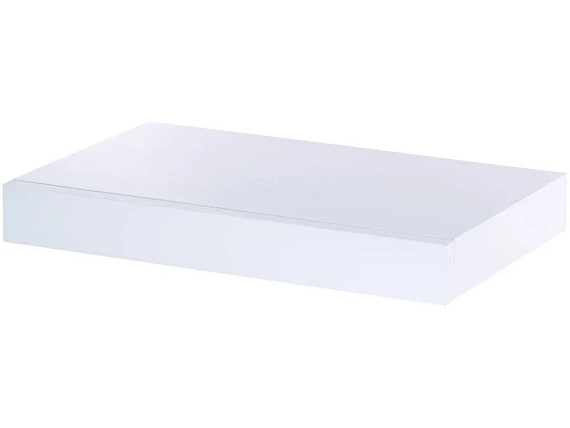 4 Étagères Murales Avec Tiroir Secret - Blanc 6 4 Étagères Murales Avec Tiroir Secret - Blanc – Image 4