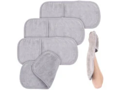 4 Gants De Toilette En Microfibres