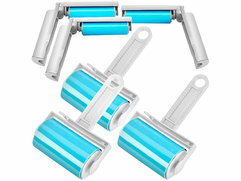 6 Rouleaux Anti-peluches Et Poils D'animaux En 2 Tailles 3 6 Rouleaux Anti-peluches Et Poils D'animaux En 2 Tailles