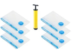 Pearl 6 Sacs De Mise Sous Vide Pour Textiles, Avec Pompe Manuelle