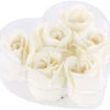 Pearl 6 Savons En Forme De Roses Blanches Avec Un Coffret Cadeau -Maison Produit Magasin 6 savons en forme de rose blanc creme dans un coffret cadeau ref NC3180 2