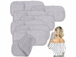 8 Gants De Toilette En Microfibres