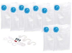 Pearl 9 Sacs De Rangement Sous Vide Avec Crochet De Cintre - 70 X 100 Cm