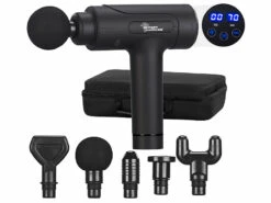 Pistolet De Massage Avec 6 Embouts Et 20 Niveaux D'intensité