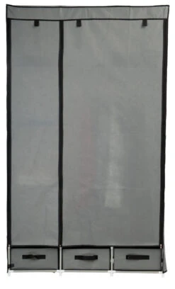 Pearl 2 Armoires En Tissu Avec 2 Portes, 6 Compartiments Et 3 Tiroirs -Maison Produit Magasin armoire en tissu 2 portes 6 compartiments et 3 tiroirs x2 ref NC9564 6 1