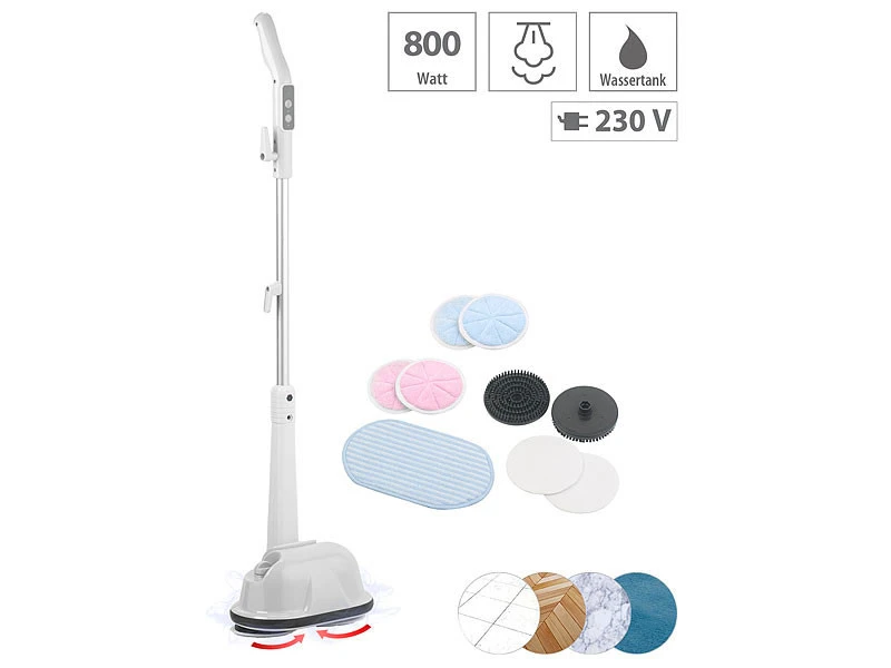 Balai-vapeur 800 W Avec Têtes Rotatives FPW-800 3 Balai-vapeur 800 W Avec Têtes Rotatives FPW-800