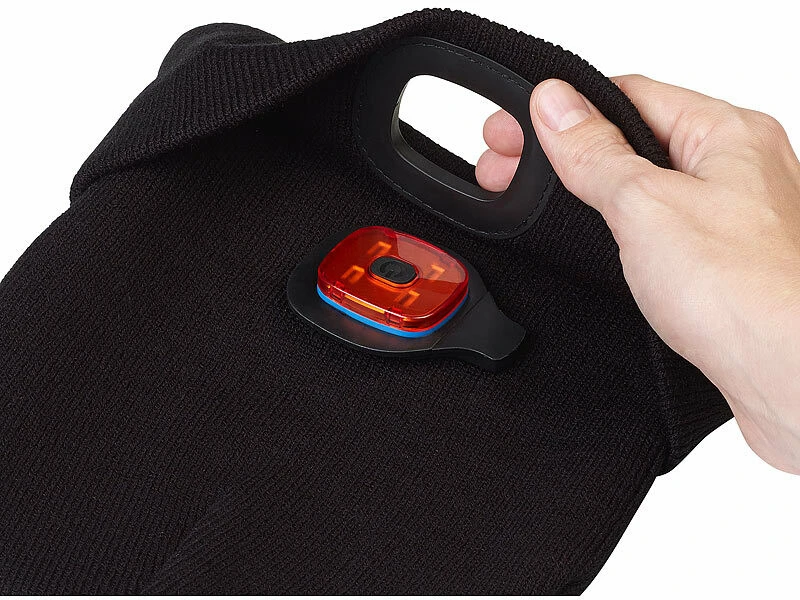 Bonnet à LED Avant Et Arrière - Noir 7 Bonnet à LED Avant Et Arrière - Noir – Image 5