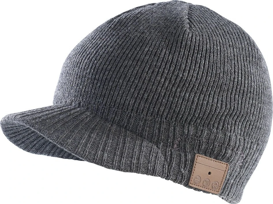 Bonnet à Visière Bluetooth Avec Micro-casque Intégré - Gris 3 Bonnet à Visière Bluetooth Avec Micro-casque Intégré - Gris