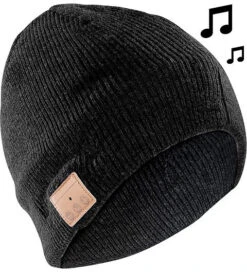 Bonnet ''Beanie'' Bluetooth Avec Micro-casque Intégré - Noir
