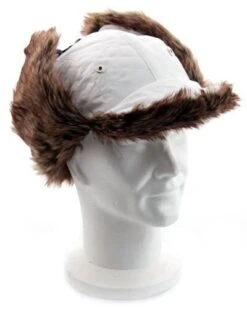 Bonnet Chapka Avec Doublure Type Fourrure - Blanc - S -Maison Produit Magasin bonnet chapka avec doublure type fourrure blanc s ref NX7027 3