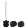 Brosse WC En Acier Inoxydable Avec Têtes De Rechange Ø 8 Cm - Noir -Maison Produit Magasin brosse wc en acier inoxydable avec tetes de rechange noires o 8 cm ref NC5906 1