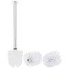 Brosse WC En Acier Inoxydable Avec Têtes De Rechange Ø 7,5 Cm - Blanc -Maison Produit Magasin brosse wc en acier inoxydable avec tetes de rechange o 7 cm blanc ref NC5909 2