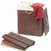 Corbeille à Linge En Bambou De 100 L - Brun Foncé -Maison Produit Magasin corbeille a linge en bambou de 100 l brun fonce ref NX6225 3