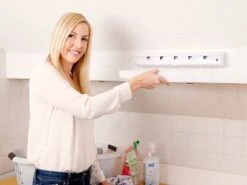 Corde à Linge Rétractable - 5 Cordes 10 Corde à Linge Rétractable - 5 Cordes -Maison Produit Magasin corde a linge retractable 5 cordes ref NX3823 4