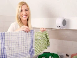 Corde à Linge Rétractable - Double 8 Corde à Linge Rétractable - Double -Maison Produit Magasin corde a linge retractable double ref NX3821 2