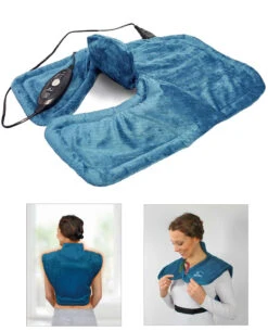 Cape / Coussin Chauffant Avec Microbilles - Bleu