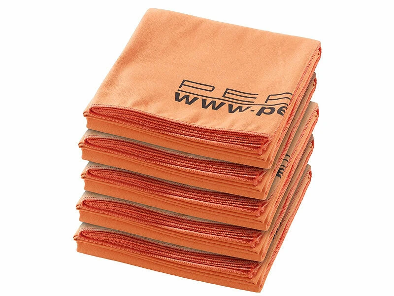 Pearl 5 Draps De Bain Microfibre - 180 X 90 Cm - Orange 3 Pearl 5 Draps De Bain Microfibre - 180 X 90 Cm - Orange