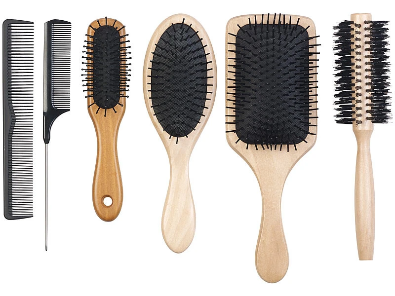 Ensemble Complet De Peignes & Brosses à Cheveux – 6 Pièces 3 Ensemble Complet De Peignes & Brosses à Cheveux – 6 Pièces