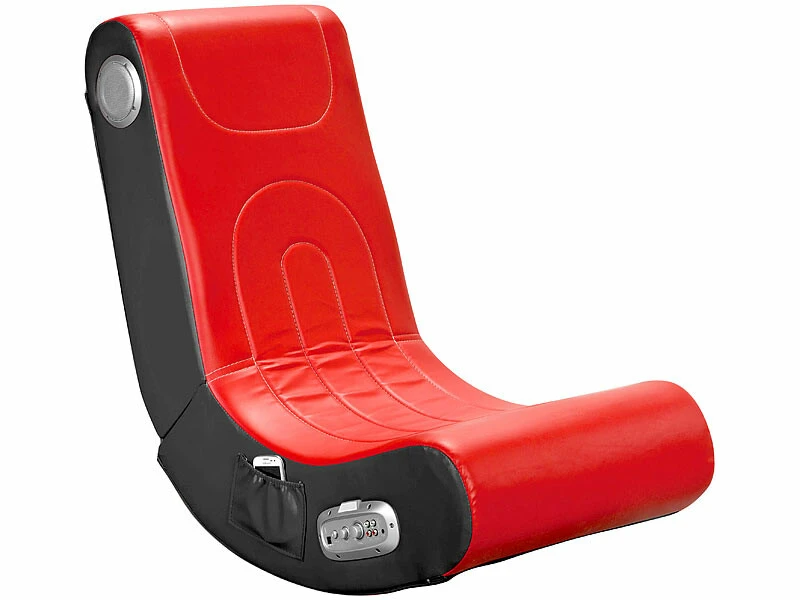 Fauteuil Avec Hauts-parleurs Intégrés - Noir / Rouge 3 Fauteuil Avec Hauts-parleurs Intégrés - Noir / Rouge