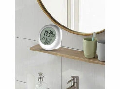 Horloge Numérique De Salle De Bain Radio-pilotée Avec Thermomètre -Maison Produit Magasin horloge numerique de salle de bain radio pilotee avec thermometre ref ZX7104 2