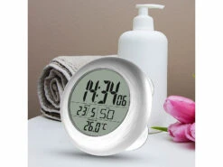 Horloge Numérique De Salle De Bain Radio-pilotée Avec Thermomètre -Maison Produit Magasin horloge numerique de salle de bain radio pilotee avec thermometre ref ZX7104 3