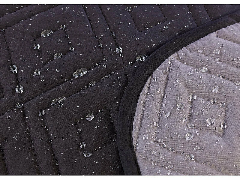 Housse De Protection Réversible Pour Canapé 2 Places, Coloris Gris/noir 6 Housse De Protection Réversible Pour Canapé 2 Places, Coloris Gris/noir – Image 4