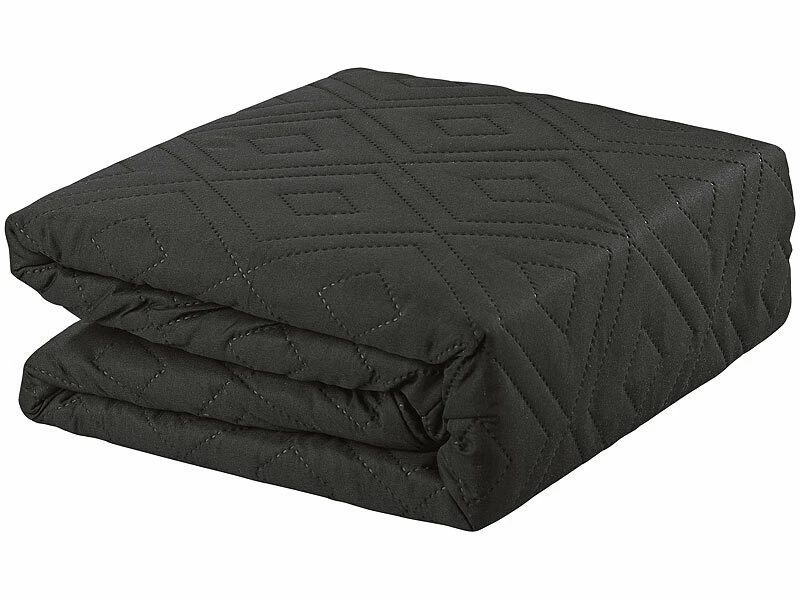 Housse De Protection Réversible Pour Canapé 2 Places, Coloris Gris/noir 5 Housse De Protection Réversible Pour Canapé 2 Places, Coloris Gris/noir – Image 3